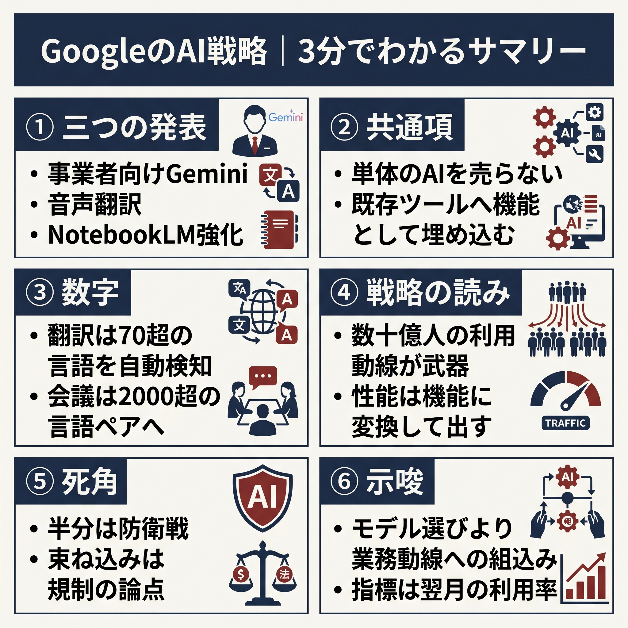 GoogleのAI戦略 Executive Summary