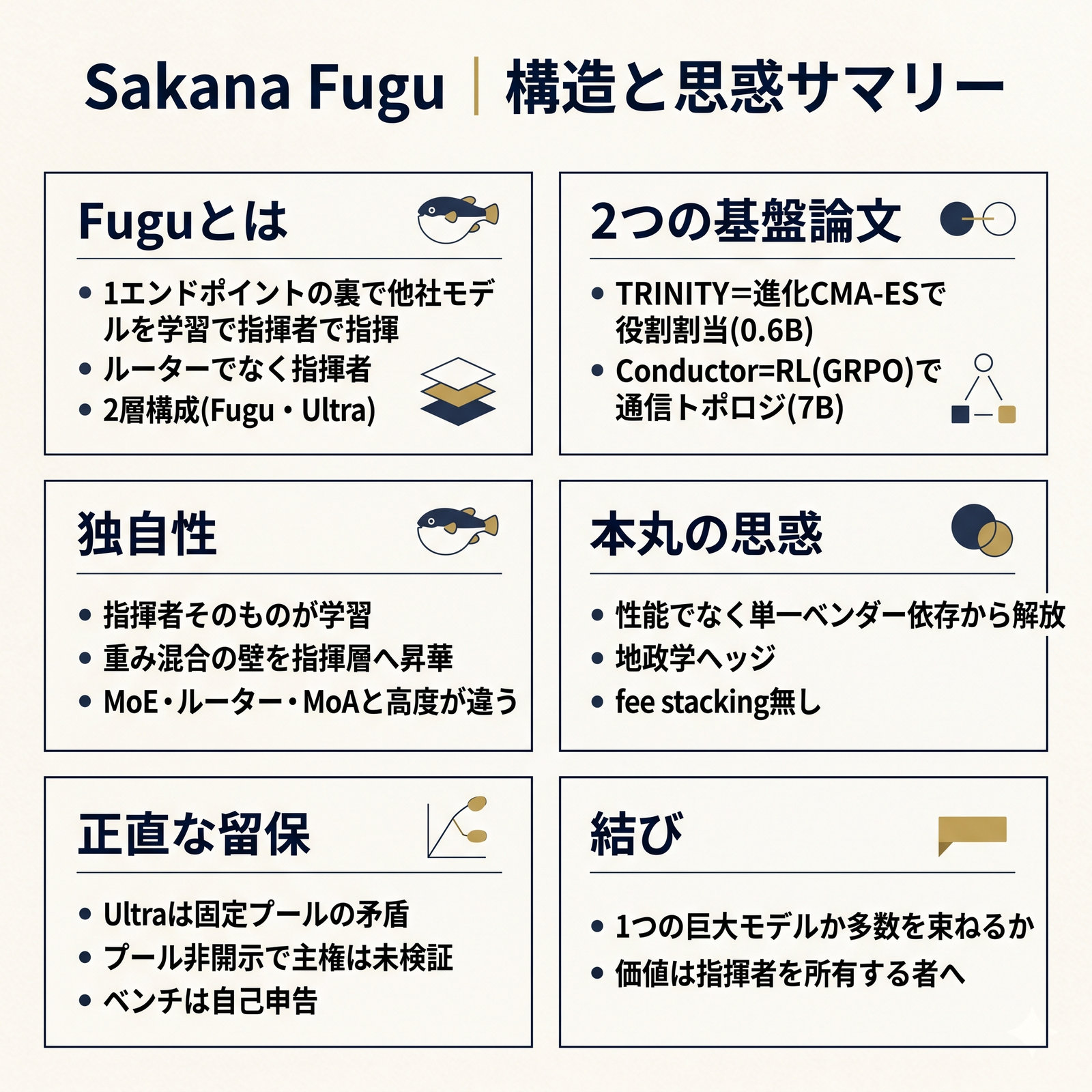 Sakana Fugu Executive Summary(情報図解)