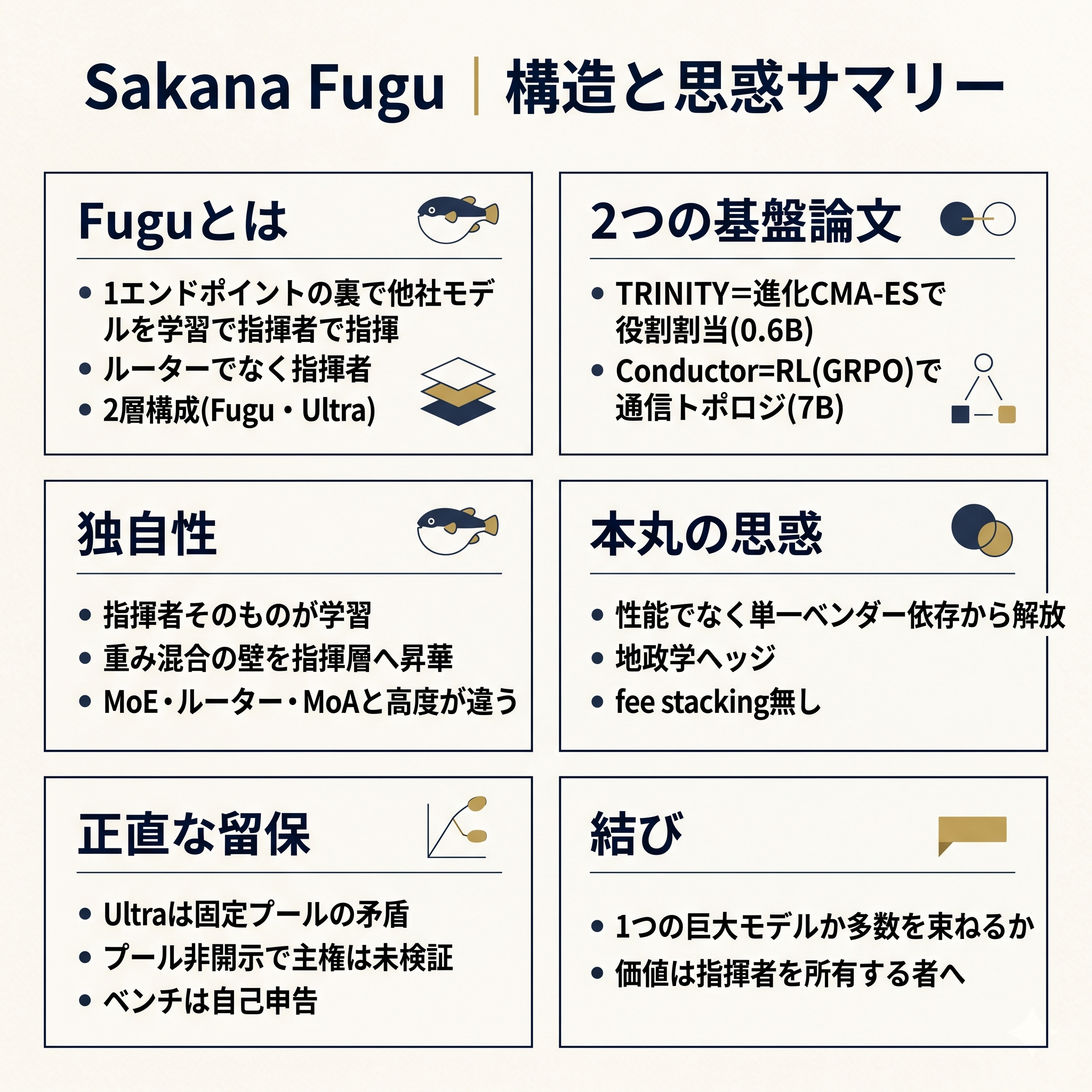 Sakana Fugu Executive Summary(情報図解)