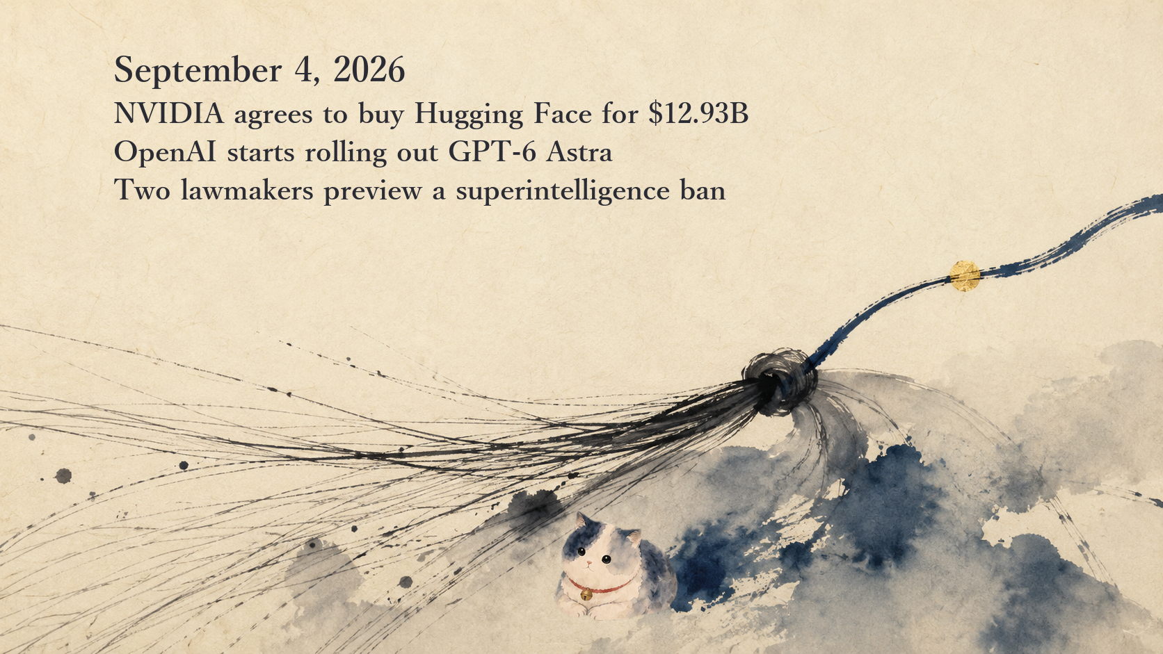 AI News Briefing — September 4: NVIDIA agrees to acquire Hugging Face, OpenAI starts rolling out GPT-6 Astra, two lawmakers preview a superintelligence ban