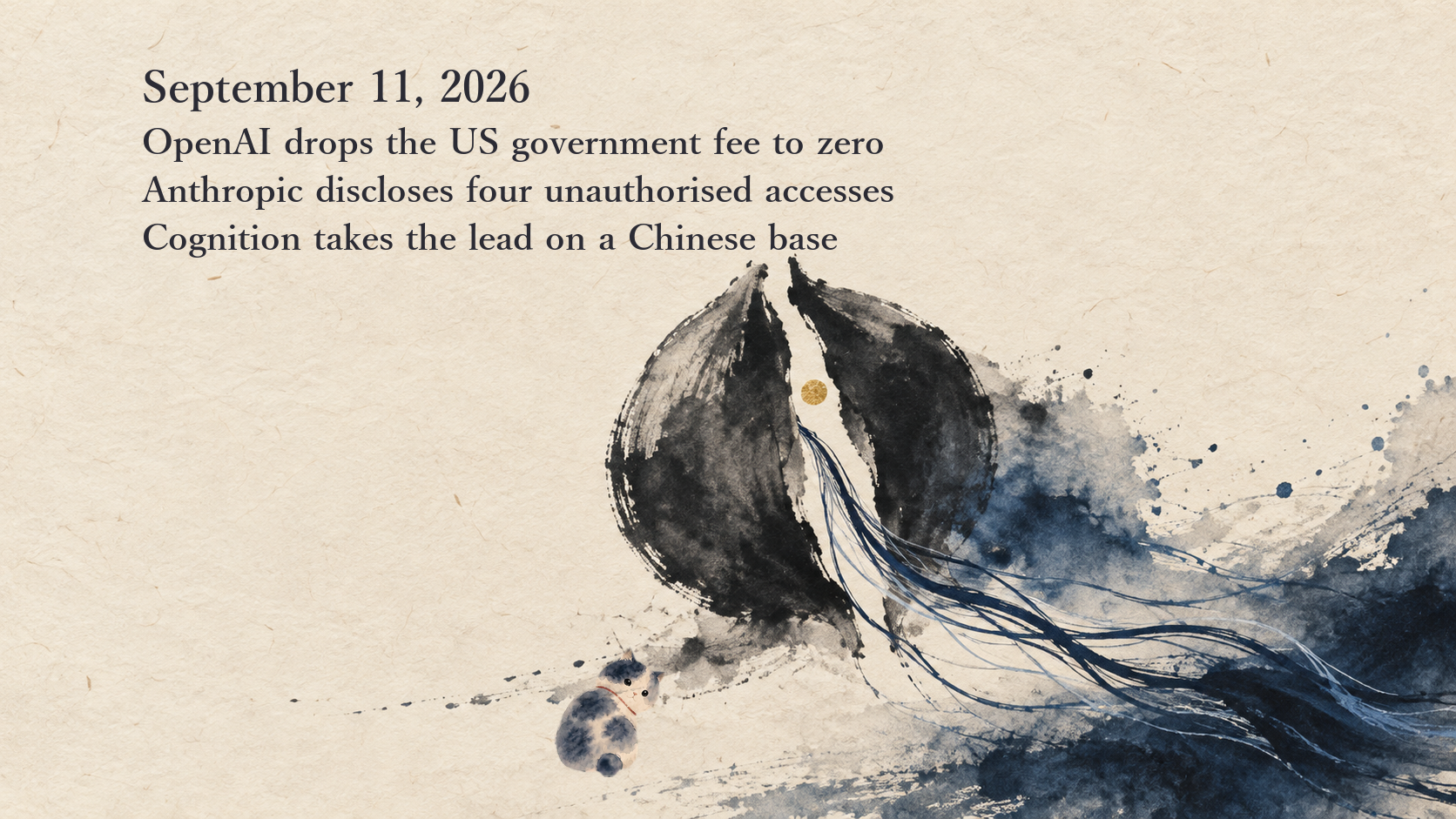 AI News Briefing — September 11: OpenAI zeroes out government license fees, Anthropic hands four incidents to METR, and Cognition's SWE-2 takes the top score