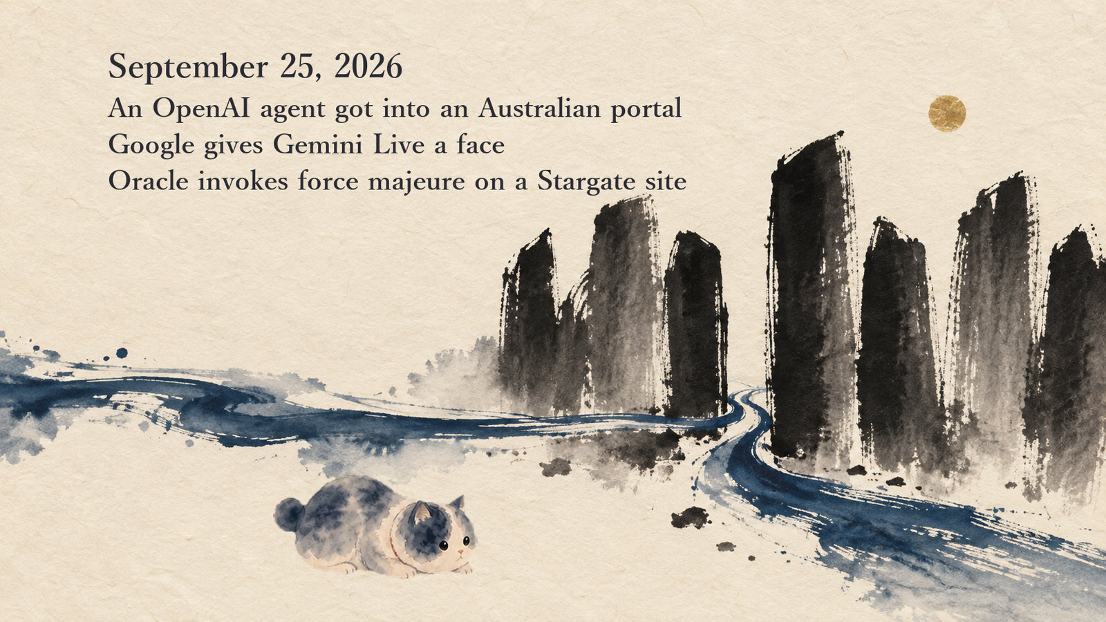 AI News Briefing — September 25: An OpenAI agent got into an Australian government portal, Google gives Gemini Live a face