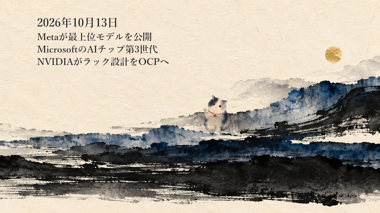 AIニュースまとめ 10月13日——MetaがMuse Wonderを公開 MicrosoftはAIチップMaia 300を発表