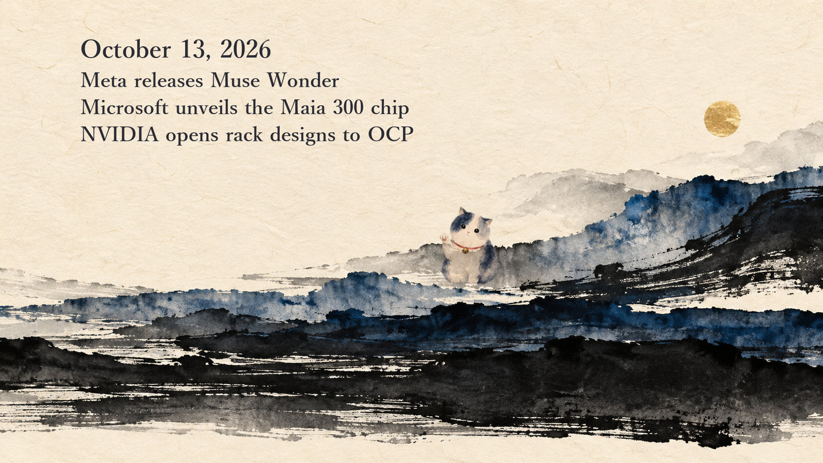 AI News Briefing — October 13: Meta releases Muse Wonder, Microsoft unveils the Maia 300 chip