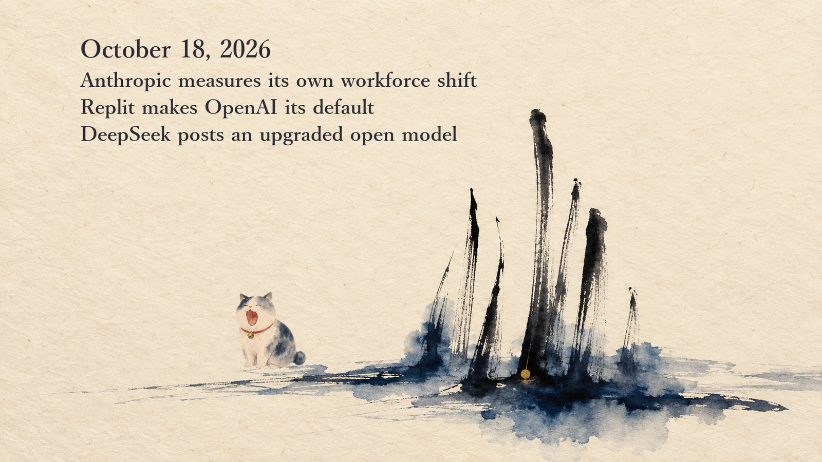 AI News Briefing — October 18: Anthropic measures how AI changed its own workforce, and Replit makes OpenAI its default