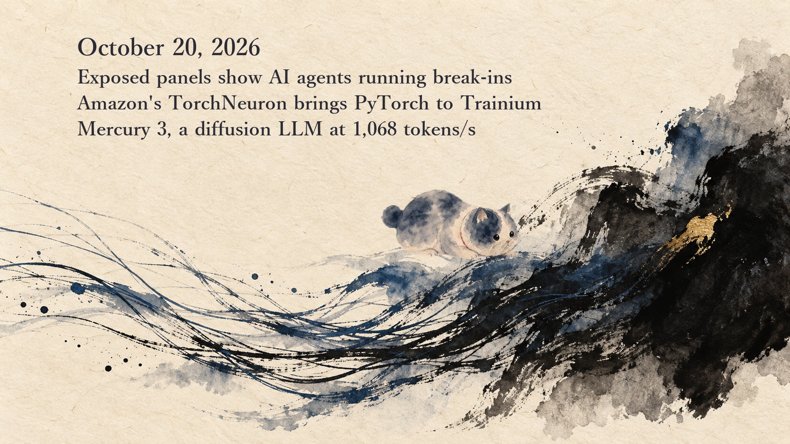 AI News Briefing — October 20: Exposed control panels show AI agents running break-ins, and Amazon brings PyTorch code to Trainium as is