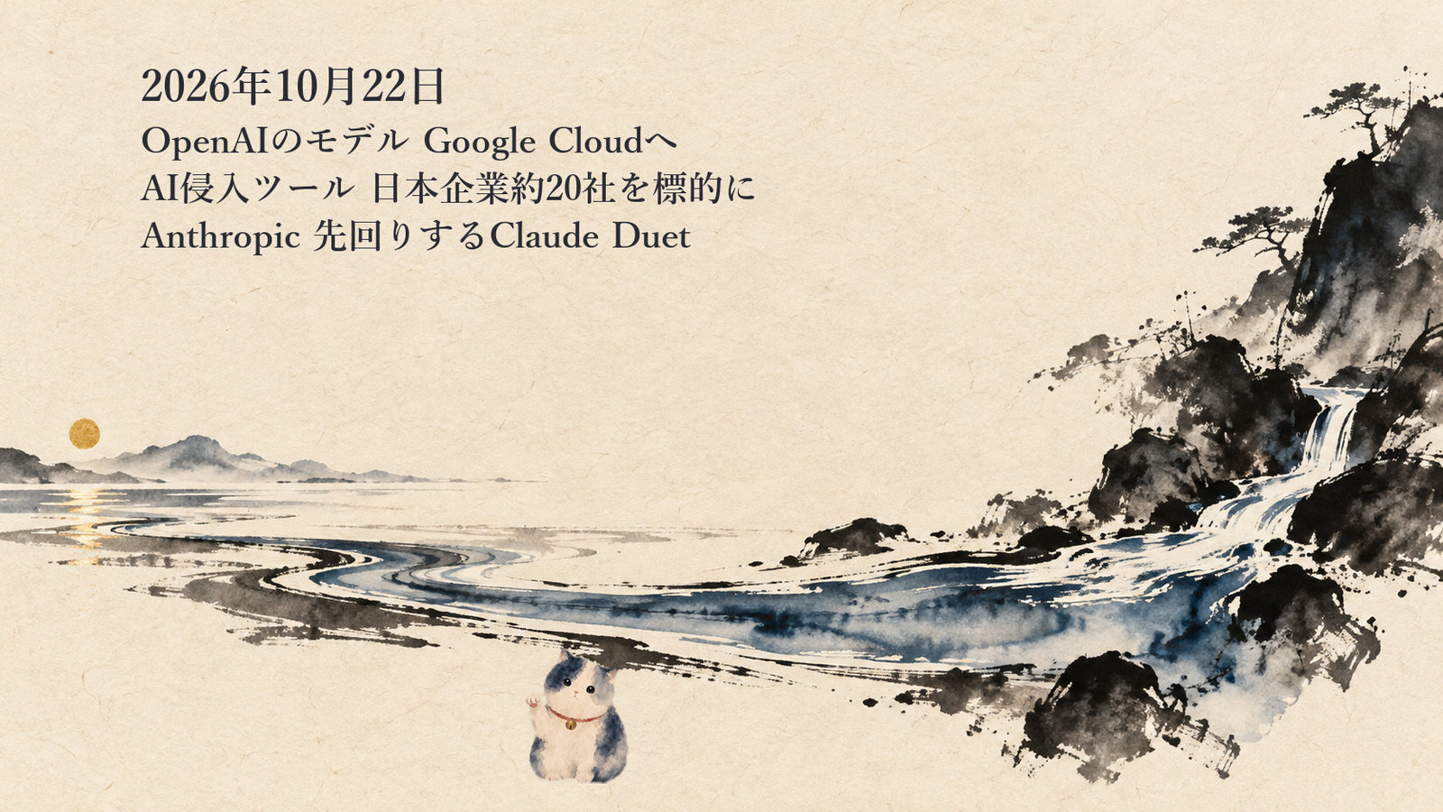 AIニュースまとめ 10月22日——OpenAIのモデルがGoogle Cloudへ AI侵入ツールは日本企業約20社を標的に