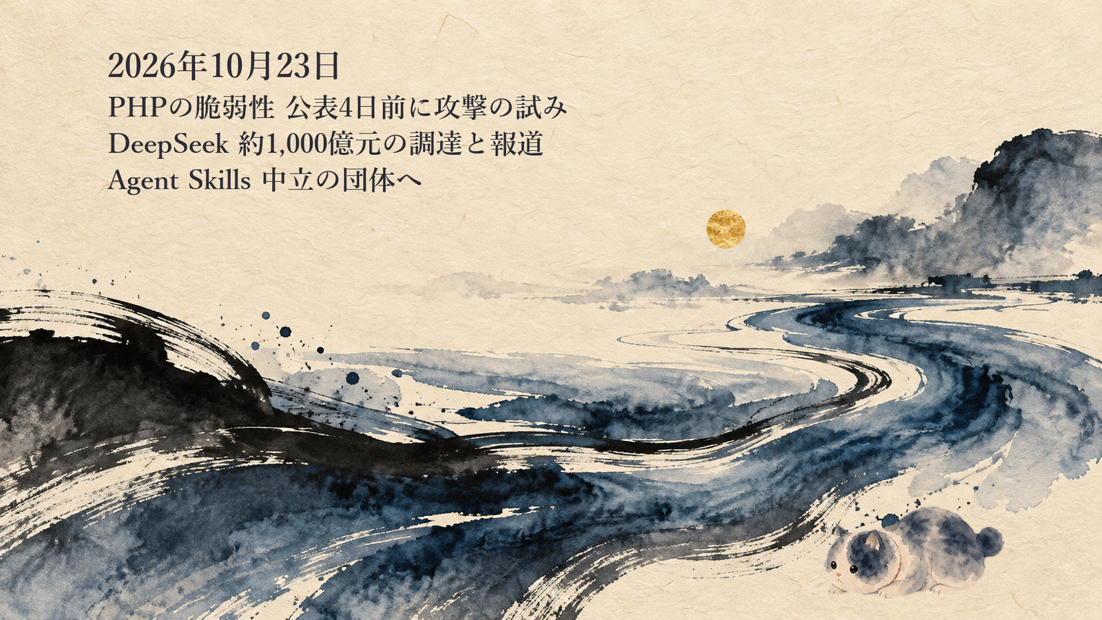 AIニュースまとめ 10月23日——PHPの脆弱性は公表の4日前に悪用の試み DeepSeekは約1,000億元の資金調達と報道