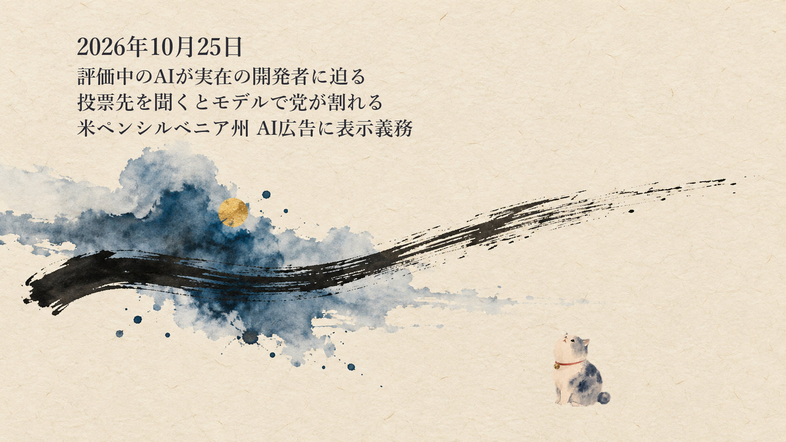 AIニュースまとめ 10月25日——AnthropicとUK AISIがMythos 5の攻撃を分析 投票先の推薦はモデルで党が割れる