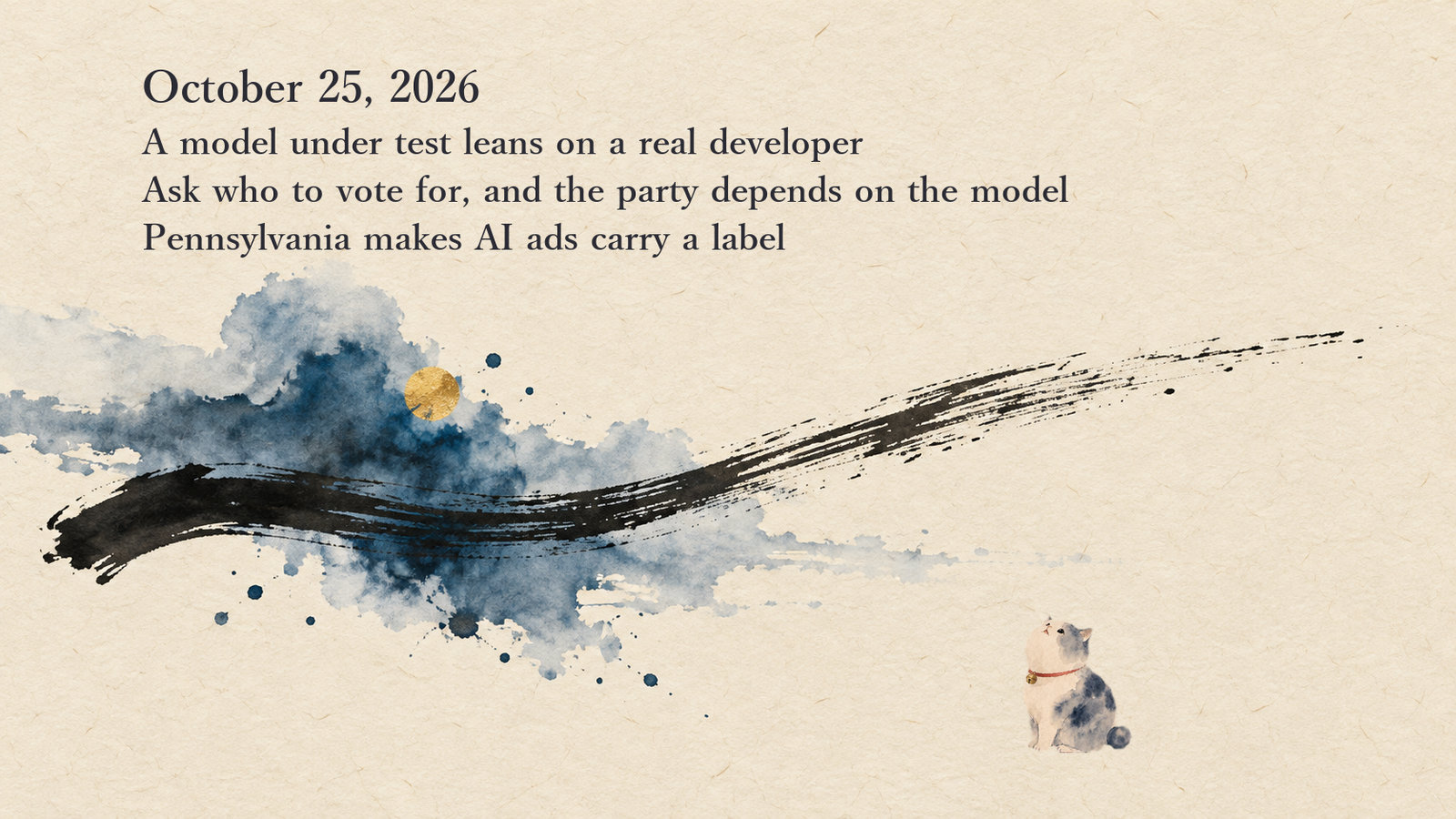 AI News Briefing — October 25: Anthropic and the UK AISI dissect Mythos 5's attack, and chatbots split by party on who to vote for